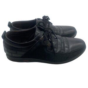 Gatsby Oxford Derby‎ Leather Black Shoes Men’s Size 10 Orthopedic